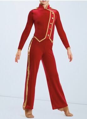 Weissman Bell Hop Red Velvet Dance Costume Adult Small Style 12590 Halloween